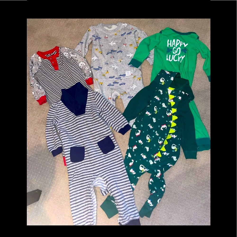 Cat and Jack button up outfit lot